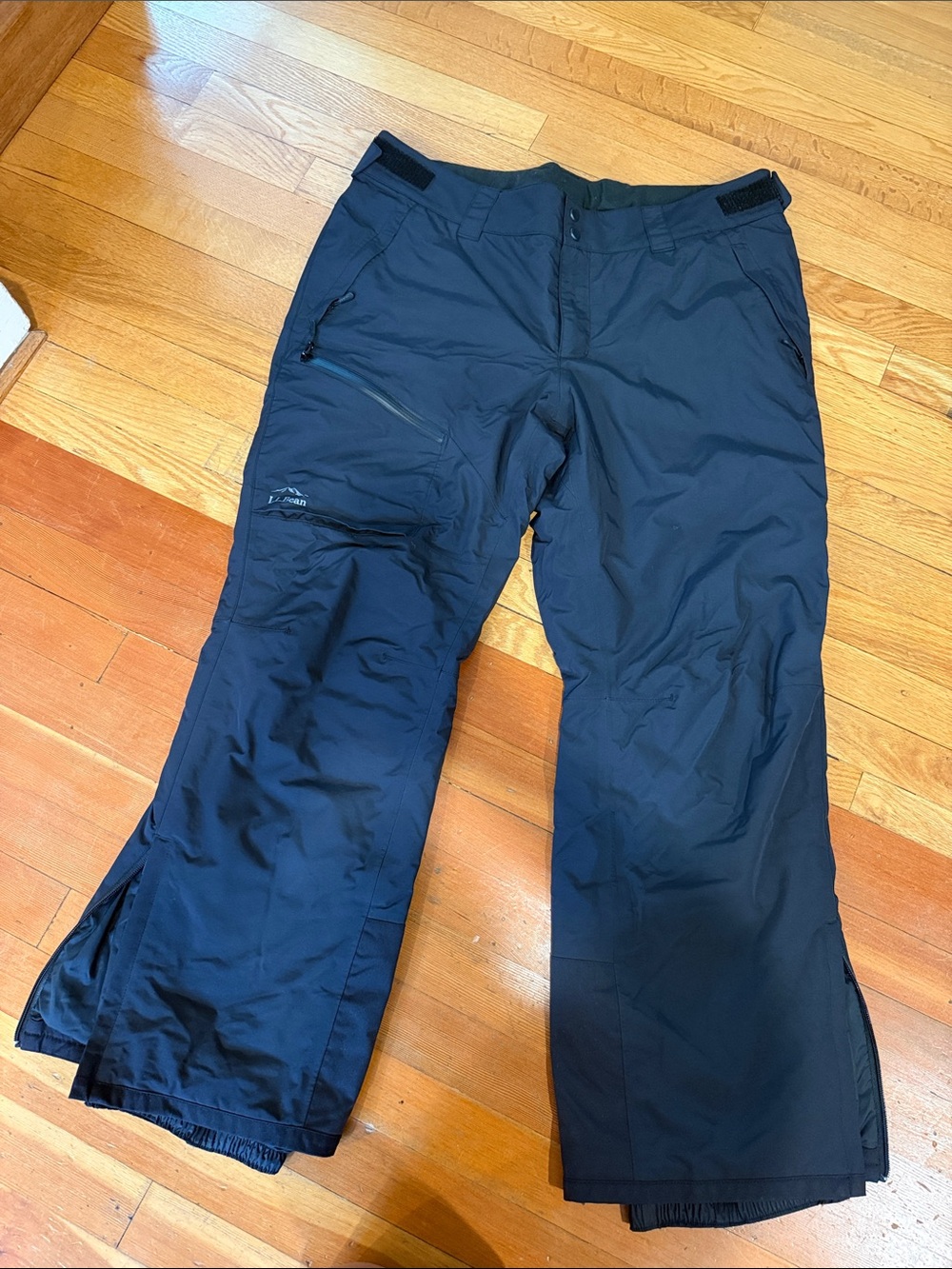 L.L. Bean Black Outdoor Cargo Snow Pants